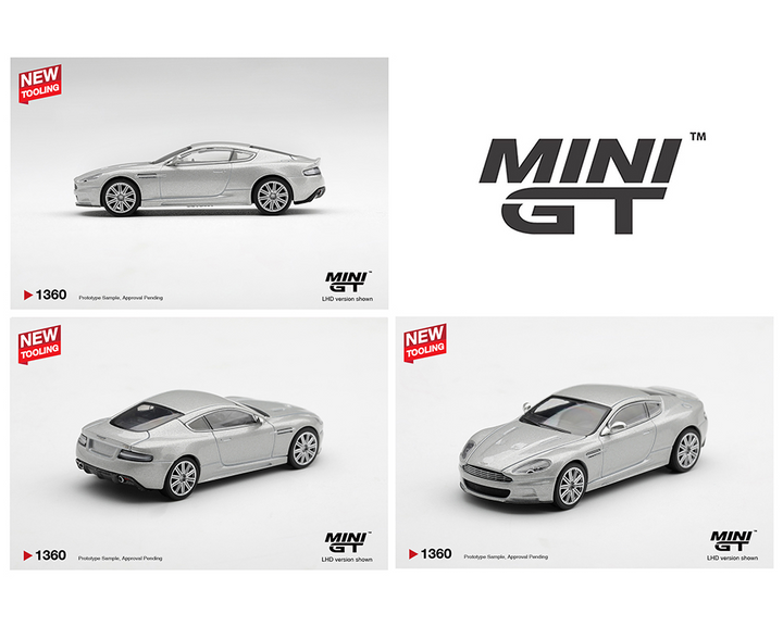 *Pre-Order* Mini GT - Aston Martin DBS 2008 – Lightning Silver- Limited Edition