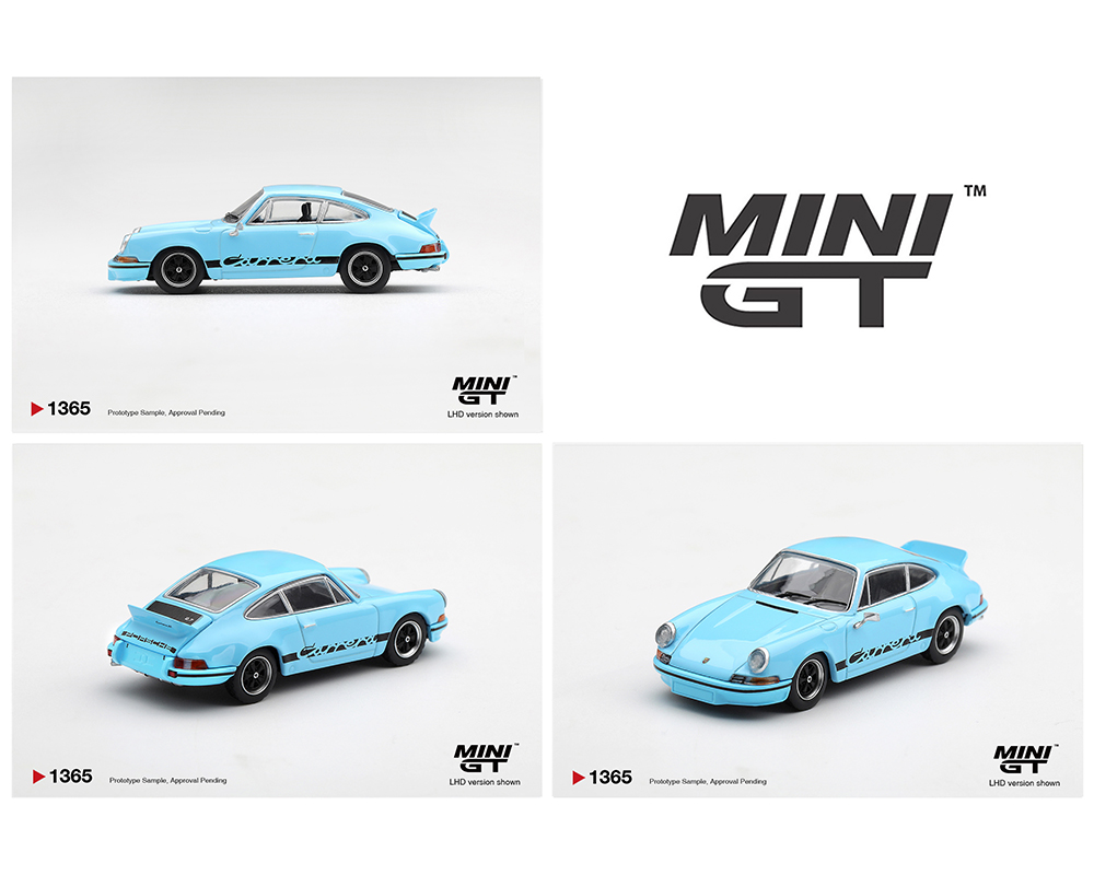 *Pre-Order* Mini GT - Porsche 911 Carrera RS 2.7 – Gulf Blue with Black – Limited Edition