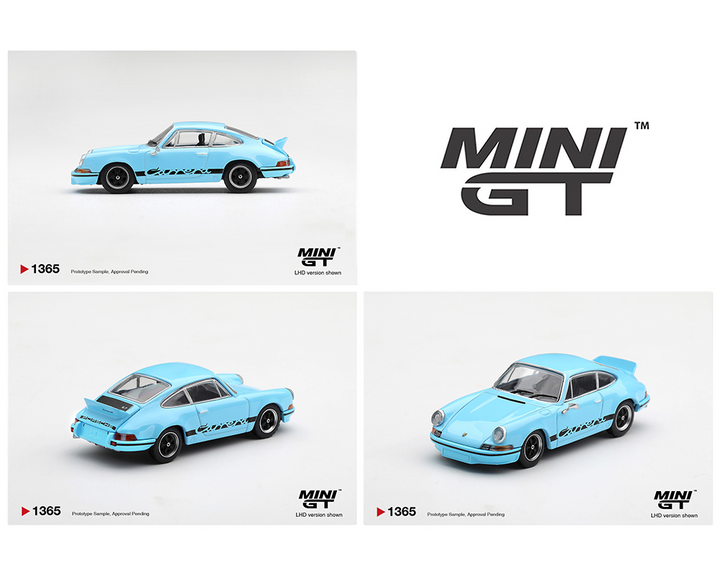 *Pre-Order* Mini GT - Porsche 911 Carrera RS 2.7 – Gulf Blue with Black – Limited Edition