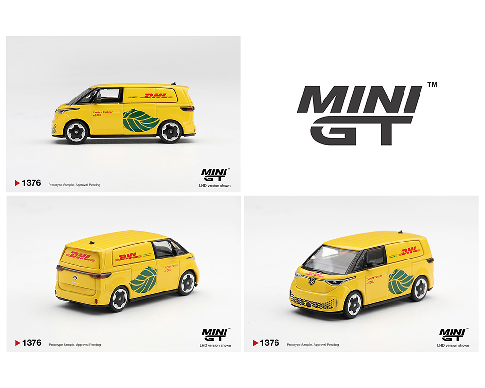 *Pre-Order* Mini GT - Volkswagen ID.Buzz DHL Electric – Limited Edition