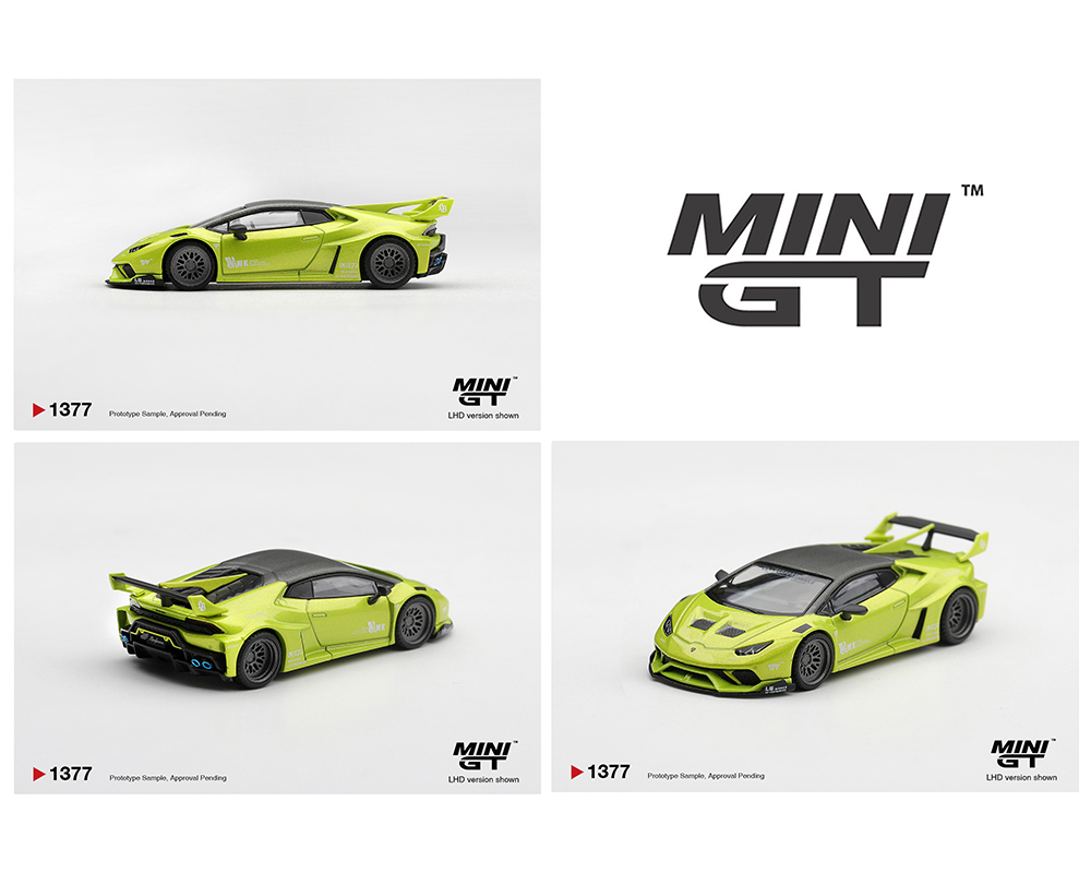 *Pre-Order* Mini GT - Lamborghini Huracán LB★WORKS Lime Metallic – Limited Edition