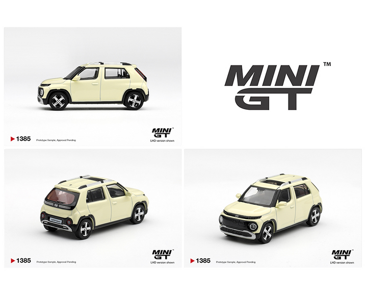 *Pre-Order* Mini GT - Hyundai Casper Butter Cream Yellow Pearl *Korea Exclusive*