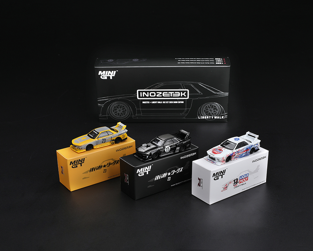*Pre-Order* Mini GT - INOZETEK x Liberty Walk R32 Set 2026 Show Edition 3 Cars Set – Show Special Edition