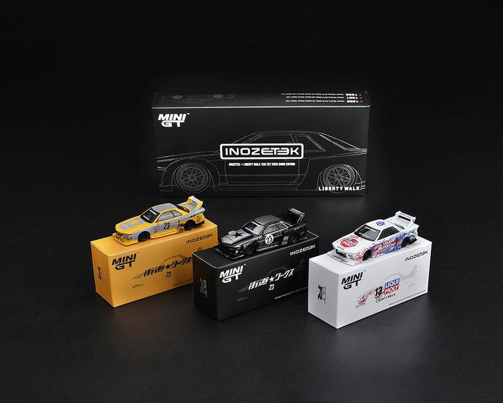 *Pre-Order* Mini GT - INOZETEK x Liberty Walk R32 Set 2026 Show Edition 3 Cars Set – Show Special Edition