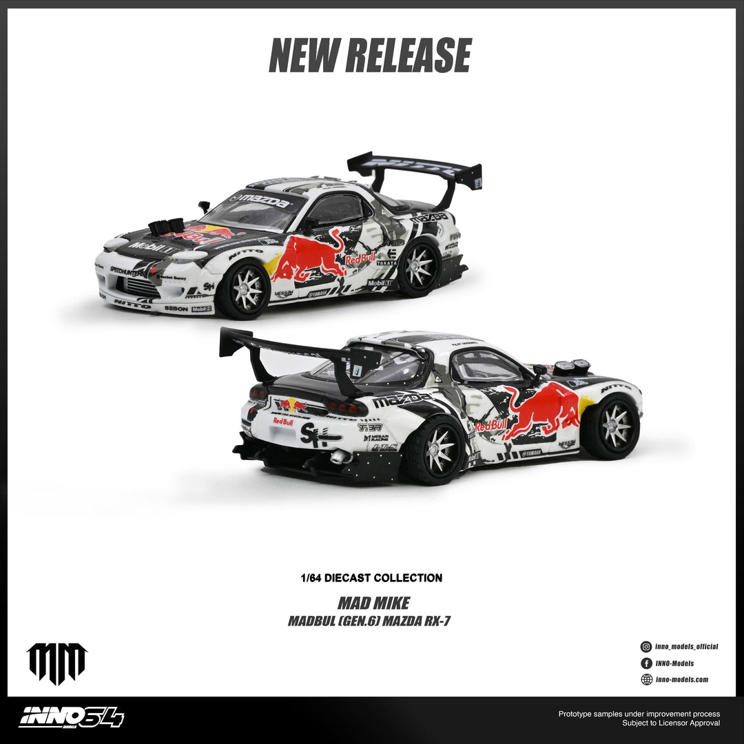 *Pre-Order* INNO64 - Mazda RX-7 Mad Mike "MADBUL Gen6"