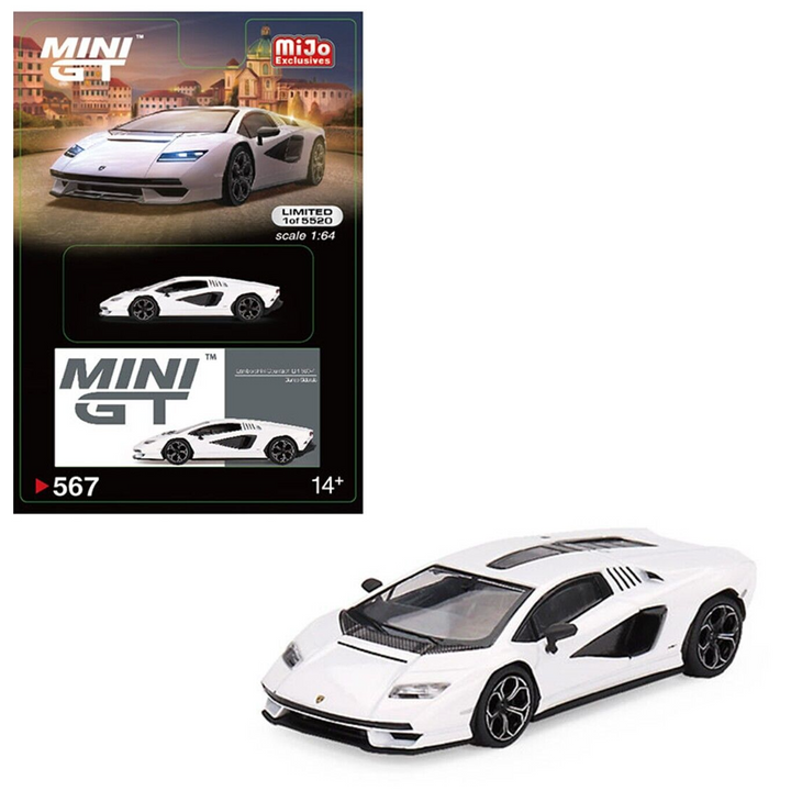 Mini GT - Lamborghini Countach LPI 800-4 - Bianco Siderale