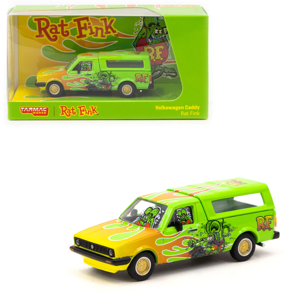 Tarmac Works X Schuco - Volkswagen Caddy "Rat Fink" - Collab64 Series