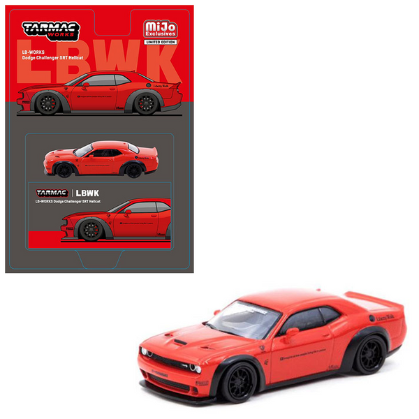 Tarmac Works - LB-WORKS Dodge Challenger SRT Hellcat - Red