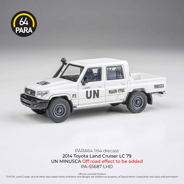 *Pre-Order* Para64 - 2014 Toyota Land Cruiser LC79 UN MINUSCA LHD Off road effect