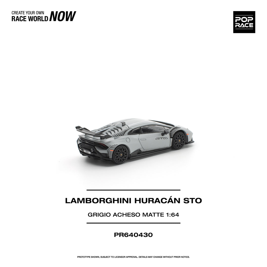 *Pre-Order* Pop Race - Lamborghini Huracan STO - Grigio Acheso Matte
