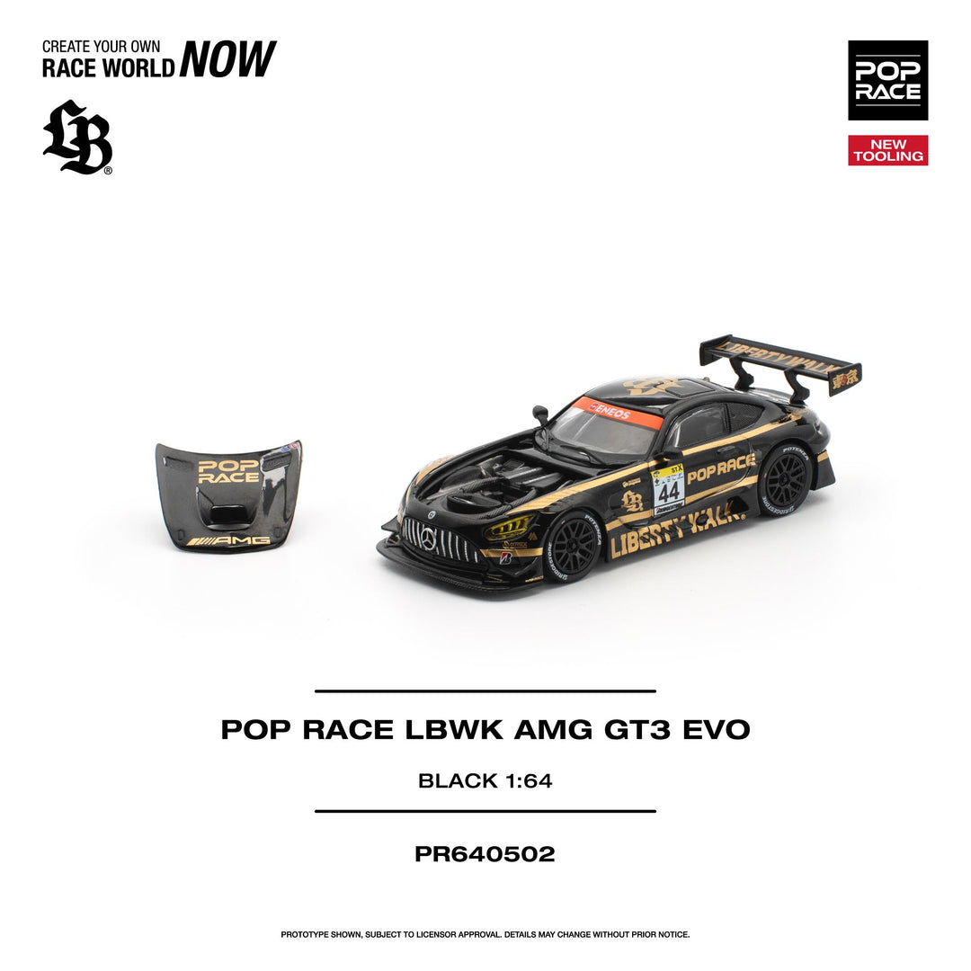 *Pre-Order* Pop Race - POP RACE LBWK AMG GT3 EVO - Black