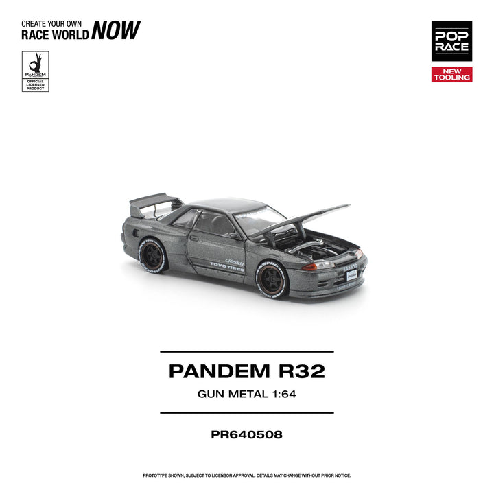 *Pre-Order* Pop Race - PANDEM R32 - Gun Metal