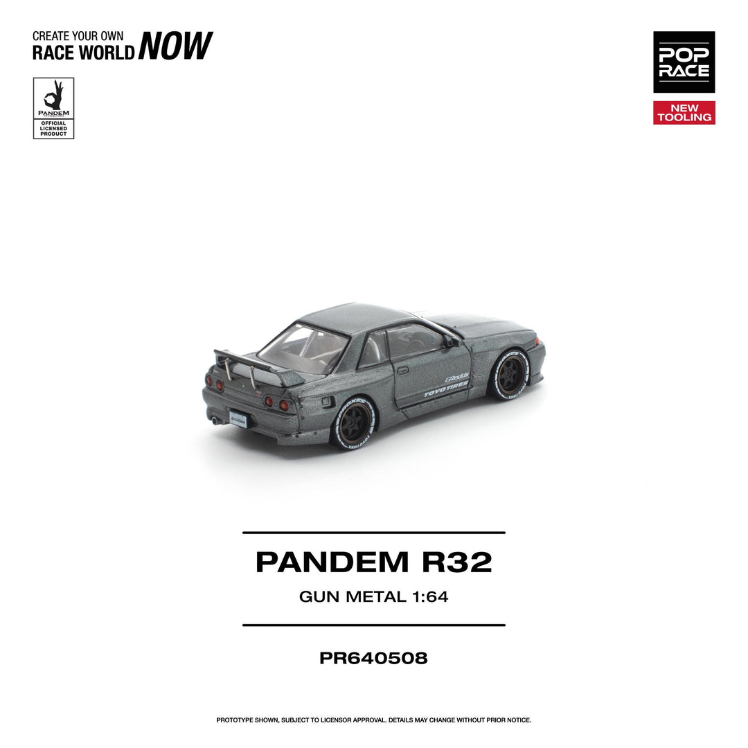 *Pre-Order* Pop Race - PANDEM R32 - Gun Metal