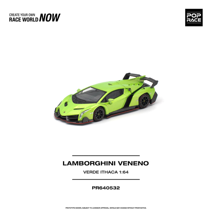 *Pre-Order* Pop Race - Lamborghini Veneno - Verde Ithaca