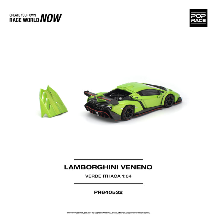 *Pre-Order* Pop Race - Lamborghini Veneno - Verde Ithaca