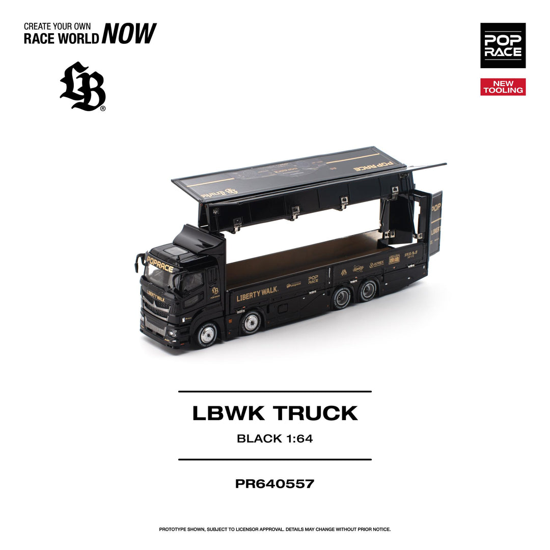 *Pre-Order* Pop Race - POPRACE 1/64 LBWK TRUCK - Black