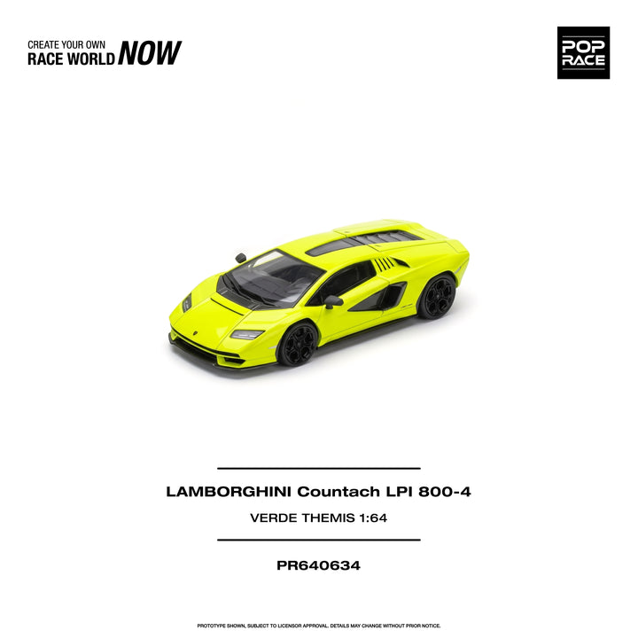 *Pre-Order* Pop Race - Lamborghini Countach LPI 800-4 - Verde Themis