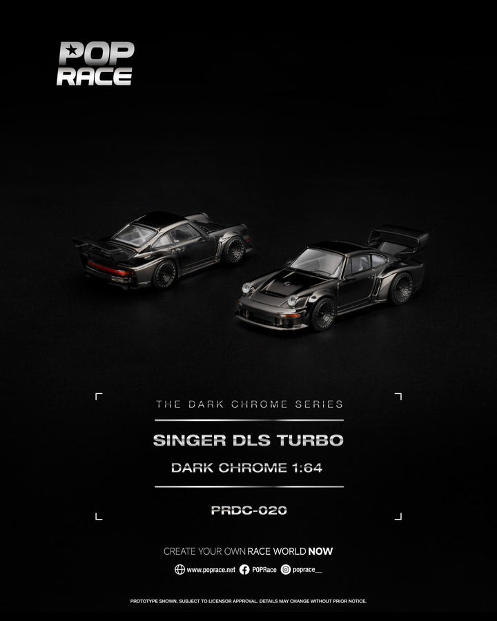 *Pre-Order* Pop Race - Singer DLS Turbo - The Dark Chrome Series