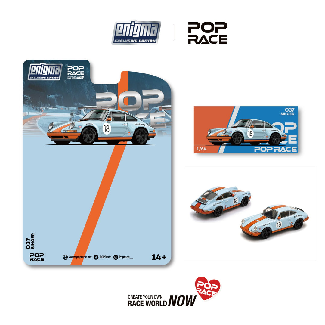 *Pre-Order* Pop Race - Singer Racing - Orange/Blue 