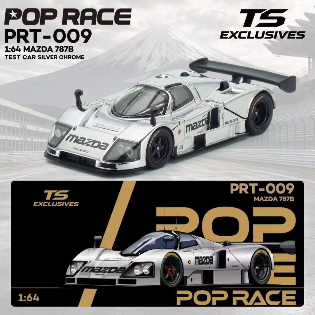 *Pre-Order* Pop Race - Mazda 787B Test Car - Silver Chrome *TS Exclusive Edition*