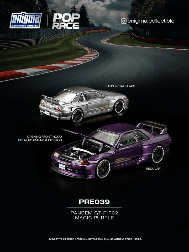 *Pre-Order* Pop Race - Pandem GT-R R32 - Magic Purple *Enigma Exclusive Edition*