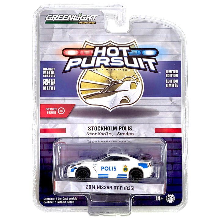 Greenlight - 2014 Nissan GT-R (R35) - Hot Pursuit Series 40