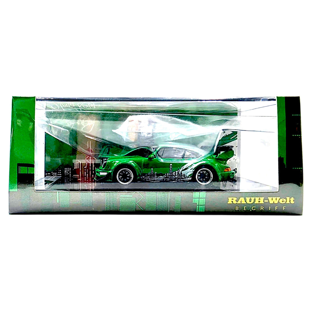 MotorHelix - RWB 964 Signal Green w/ Magnetic Air-Cooled Engine *Hong Kong ToyCar Salon 2026 Exclusive*