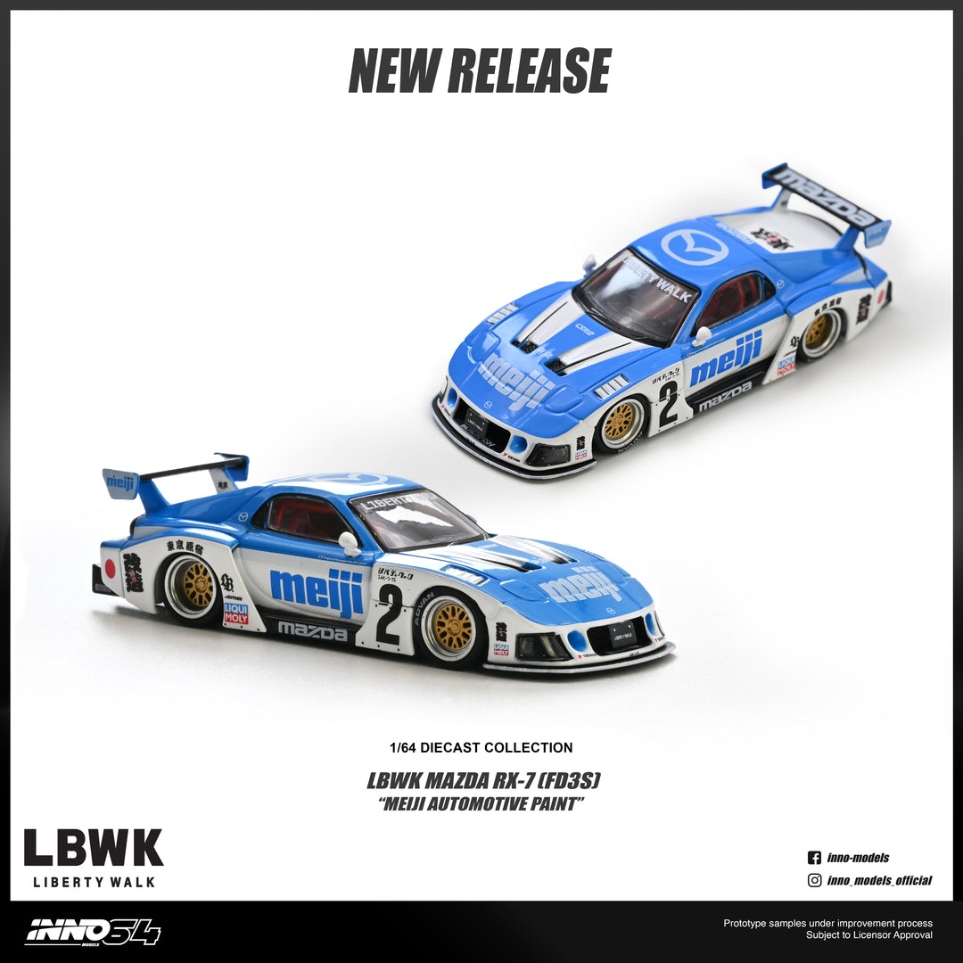 *Pre-Order* INNO64 - Mazda RX7 (FD3S) LB-SUPER SILHOUETTE "MEIJI"