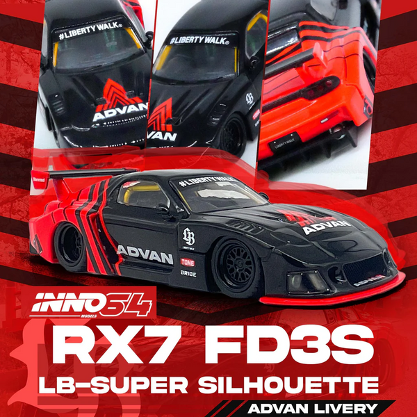 INNO64 - LBWK Mazda RX-7 LB-Super Silhouette - Advan