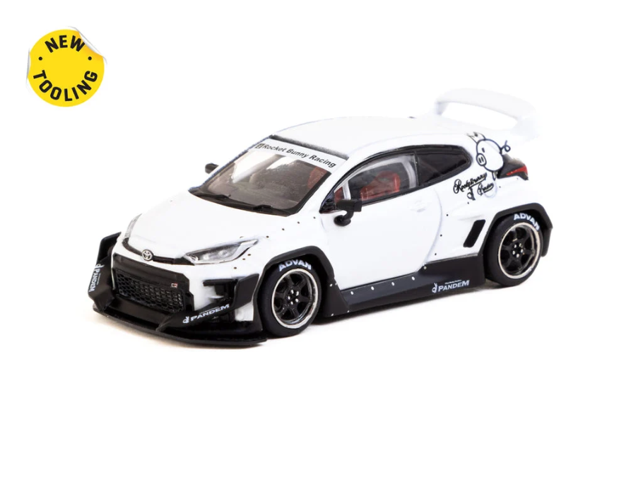 Tarmac Works - Pandem Yaris White - Road64 Series