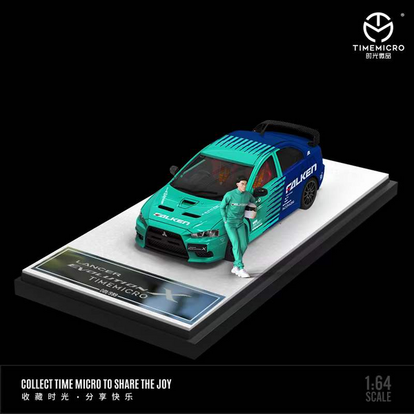 Time Micro - Mitsubishi Lancer Evolution X "Falken" w/ Figure