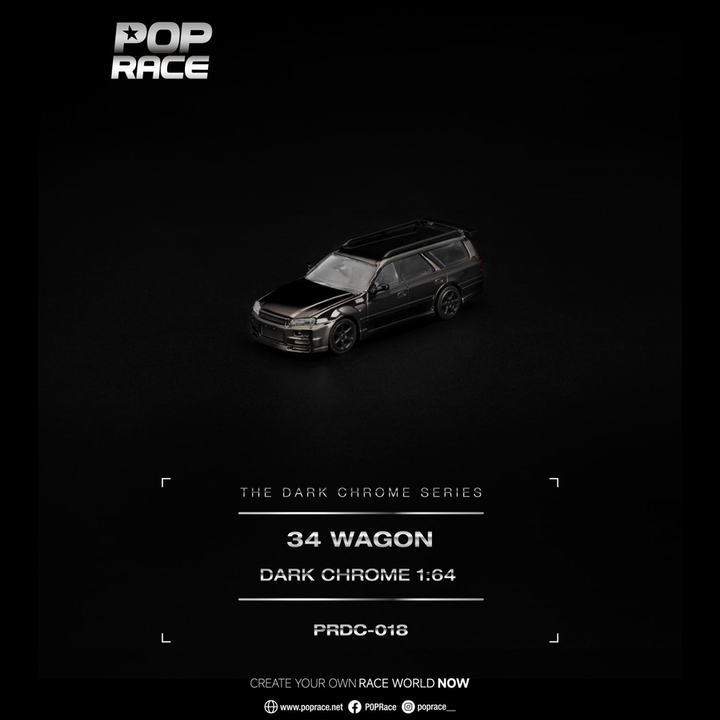 *Pre-Order* Pop Race - R34 Wagon - The Dark Chrome Series