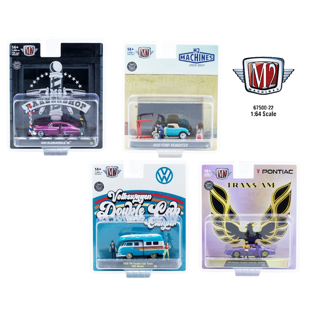 *Pre-Order* M2 Machines - Diorama 2026 Release 22 4-Car Assortment
