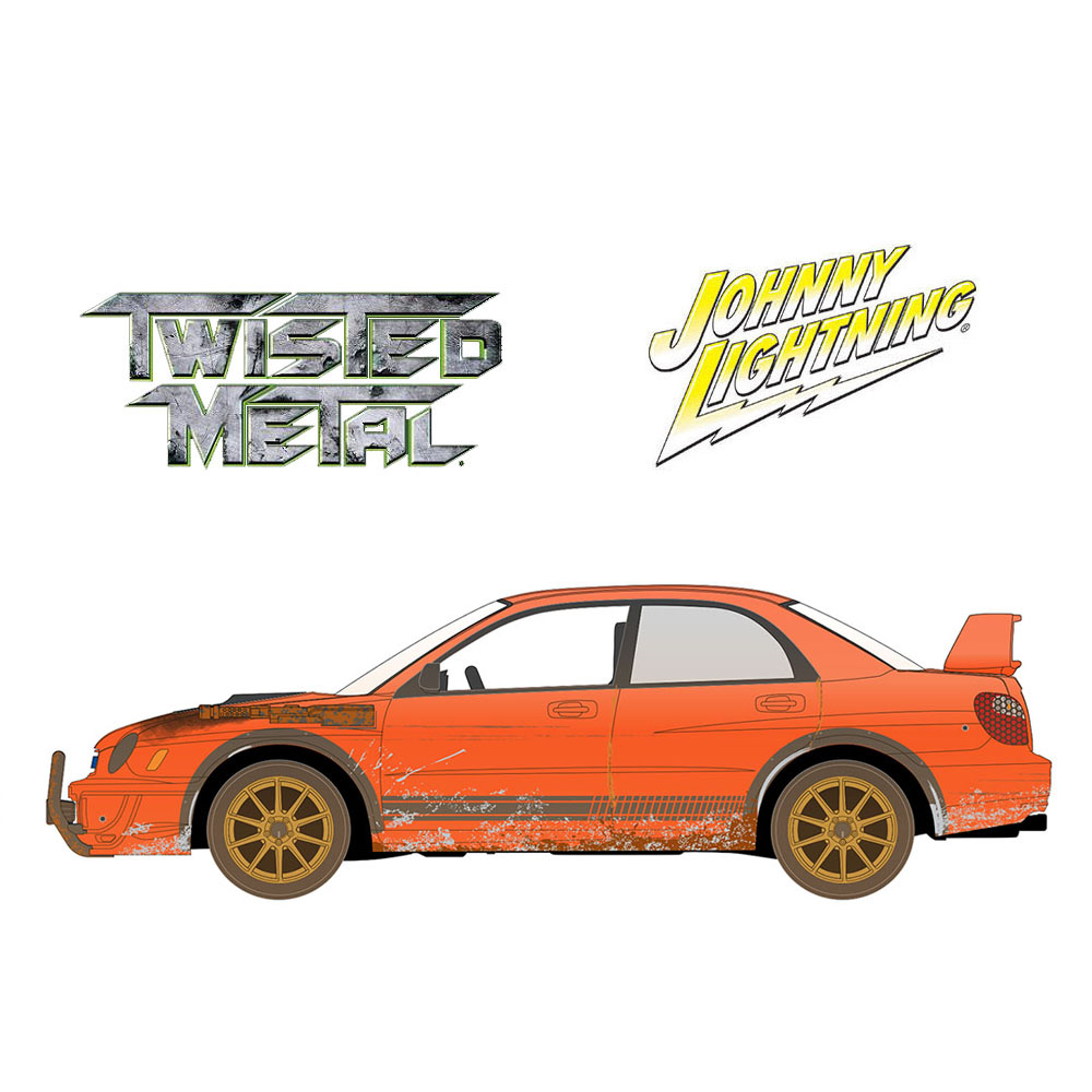 *Pre-Order* Johnny Lightning - 2002 Subaru WRX “Evelyn” Twisted Metal – Hobby Exclusive