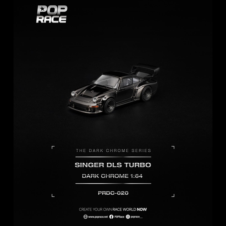 *Pre-Order* Pop Race - Singer DLS Turbo - The Dark Chrome Series