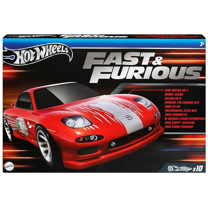 Hot Wheels - Fast &amp; Furious 10-Cars Multipack - 2024
