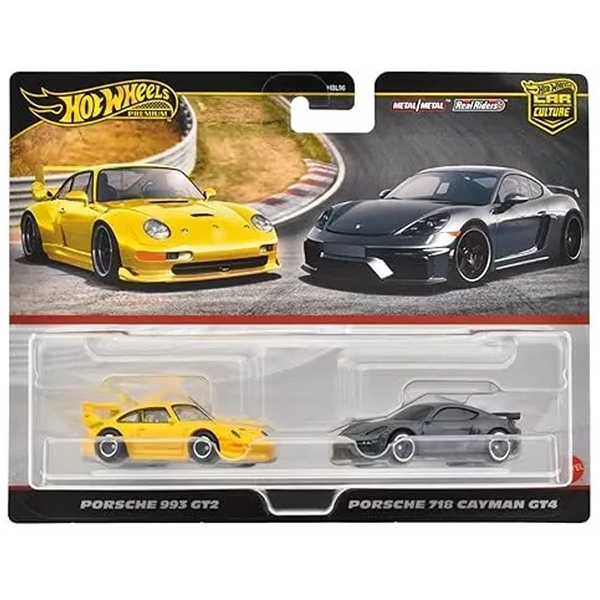 Hot Wheels - Porsche 993 GT2 & Porsche 718 Cayman GT4 - 2024 Car Culture 2-Pack