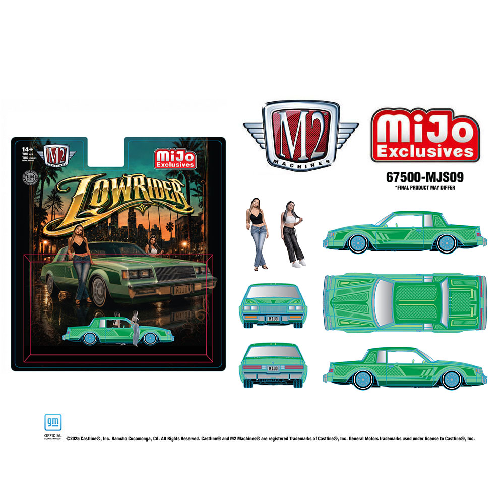 *Pre-Order* M2 Machines - Diorama Series 1987 Buick Regal Lowriders with 2 Female Figures – Mijo Exclusives