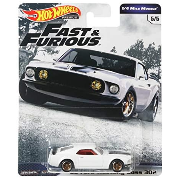 Hot Wheels - '69 Ford Mustang Boss 302 - 2019 F&F 1/4 Mile Muscle Series