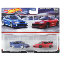 Hot Wheels - Mitsubishi Lancer Evolution VI & '95 Mitsubishi Eclipse - 2021 Car Culture 2-Pack