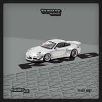 Tarmac Works - Porsche 911 (997) RWB Abu Dhabi- Silver - Hobby64 Series