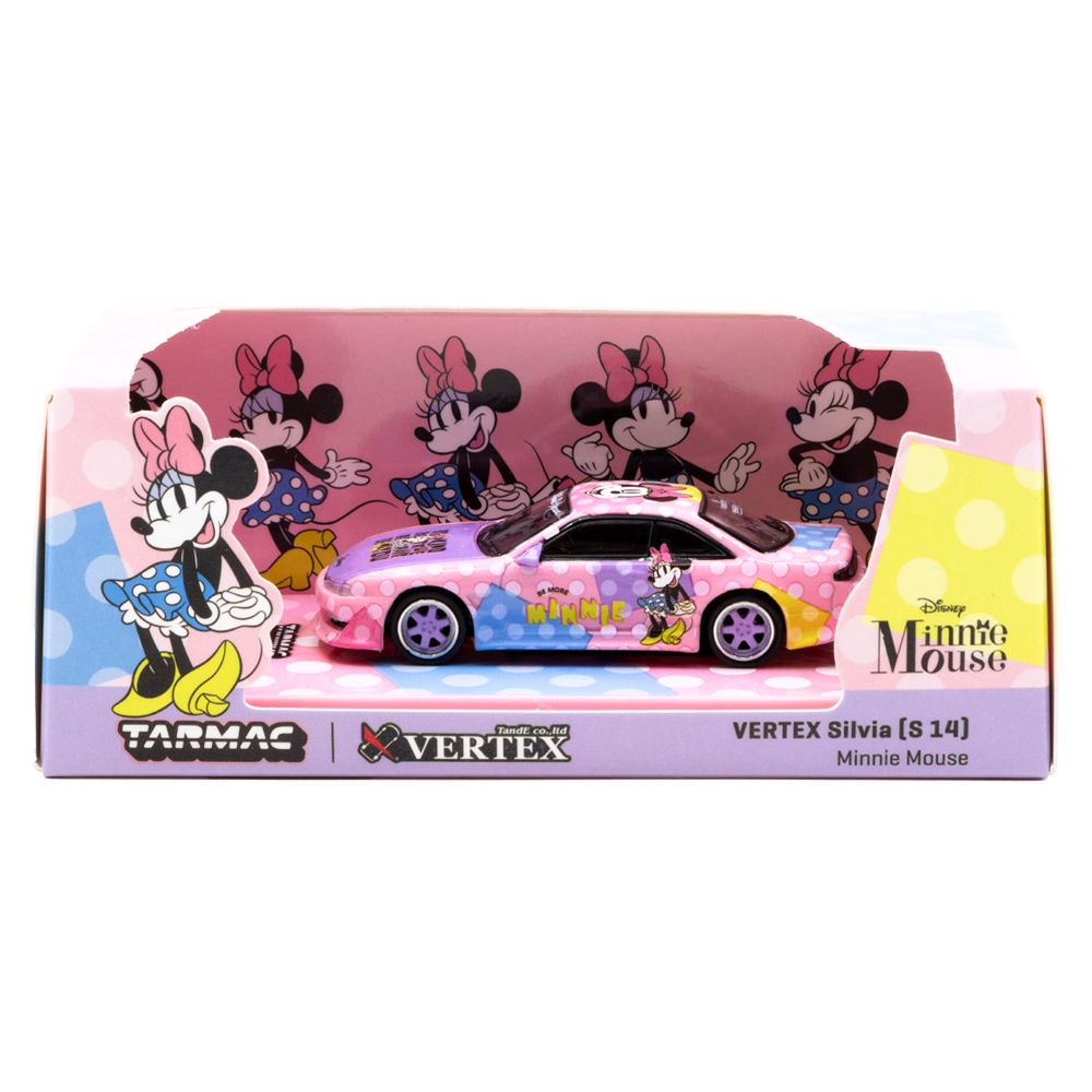 Tarmac Works - VERTEX Silvia (S14) Minnie Mouse - Global64 Series