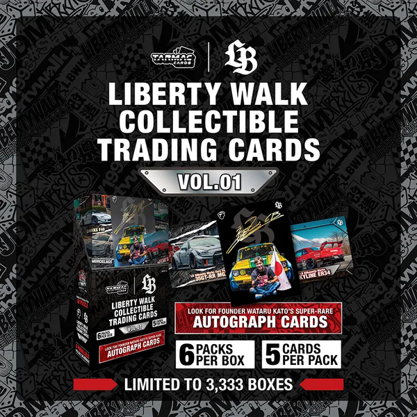 Tarmac Cards - Liberty Walk Collectible Trading Cards Volume 1 - Booster Box (6 Packs)