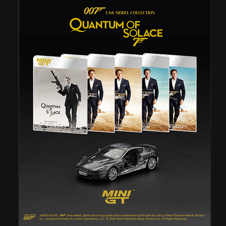 *Pre-Order* Mini GT - Aston Martin DBS “Quantum of Solace” Battle Damaged – English Packaging – Limited Edition