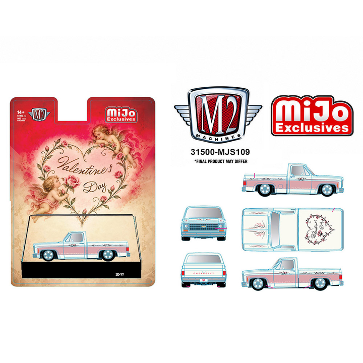 *Pre-Order* M2 Machines - 1978 Chevrolet C10 Silverado Custom Valentine’s Day Edition – Mijo Exclusives