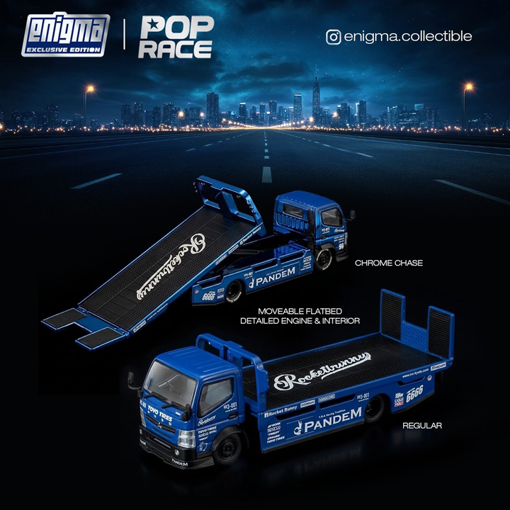 *Pre-Order* Pop Race - Pandem Fuso 300 Transporter - Blue *Enigma Exclusive Edition*