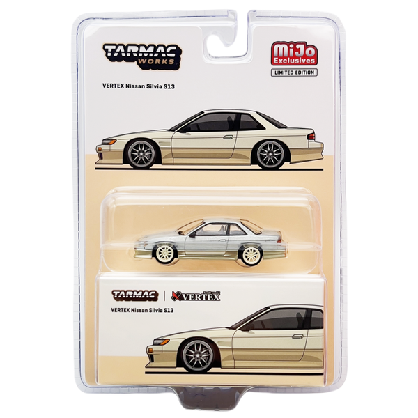 Tarmac Works - Vertex Nissan Silvia S13 - White *Chase*