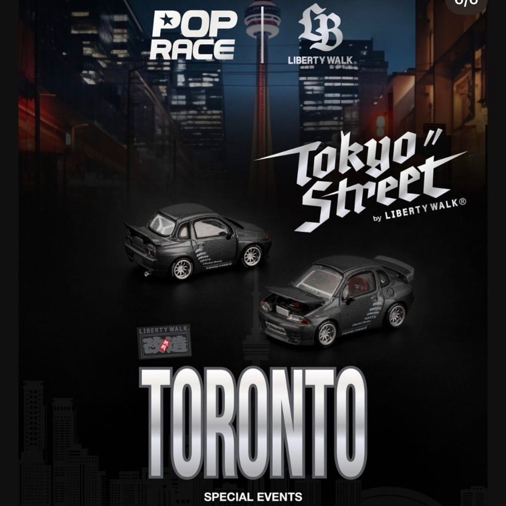Pop Race - Pandem Rocket Bunny QR32 - Metal Grey *Canadian Diecast Expo 2026 Exclusive*
