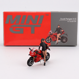 Mini GT - Ducati Panigale V4 S w/ Ducati Girl Figure