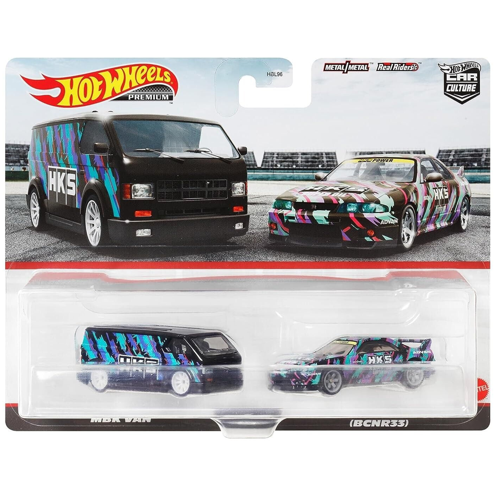 Hot Wheels - MBK Van &amp; Nissan Skyline GT-R (BCNR33) - 2021 Car Culture 2-Pack